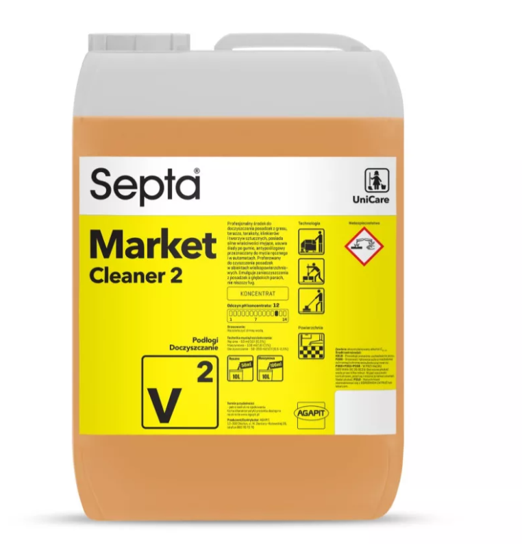 Septa Padlótisztítószer gres, terazzo, padlólap és műanyag padlók tisztítására (10l-es)