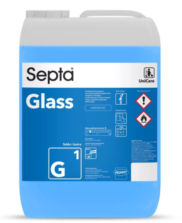 Septa koncentrátum üvegtisztításhoz (10l-es)